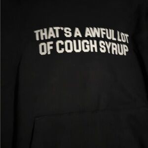 Men's Black Graphic Crewneck Sweater